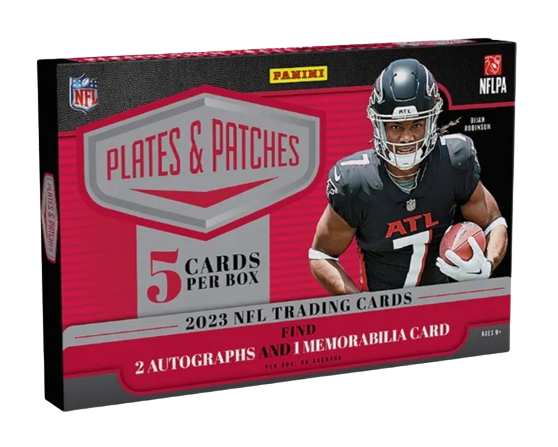2023 Plates and Patches Football Hobby Box